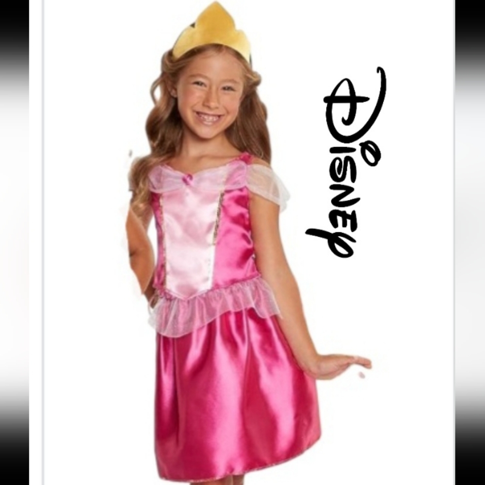 DISNEY Princess Sleeping Beauty 2pc Dress Up a Aurora Girl Costume Halloween NWT